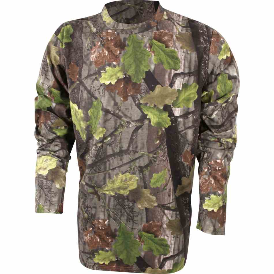 XXX/L NEW Jack Pyke 100% Cotton Long Sleeve T-Shirt English Oak Camo 